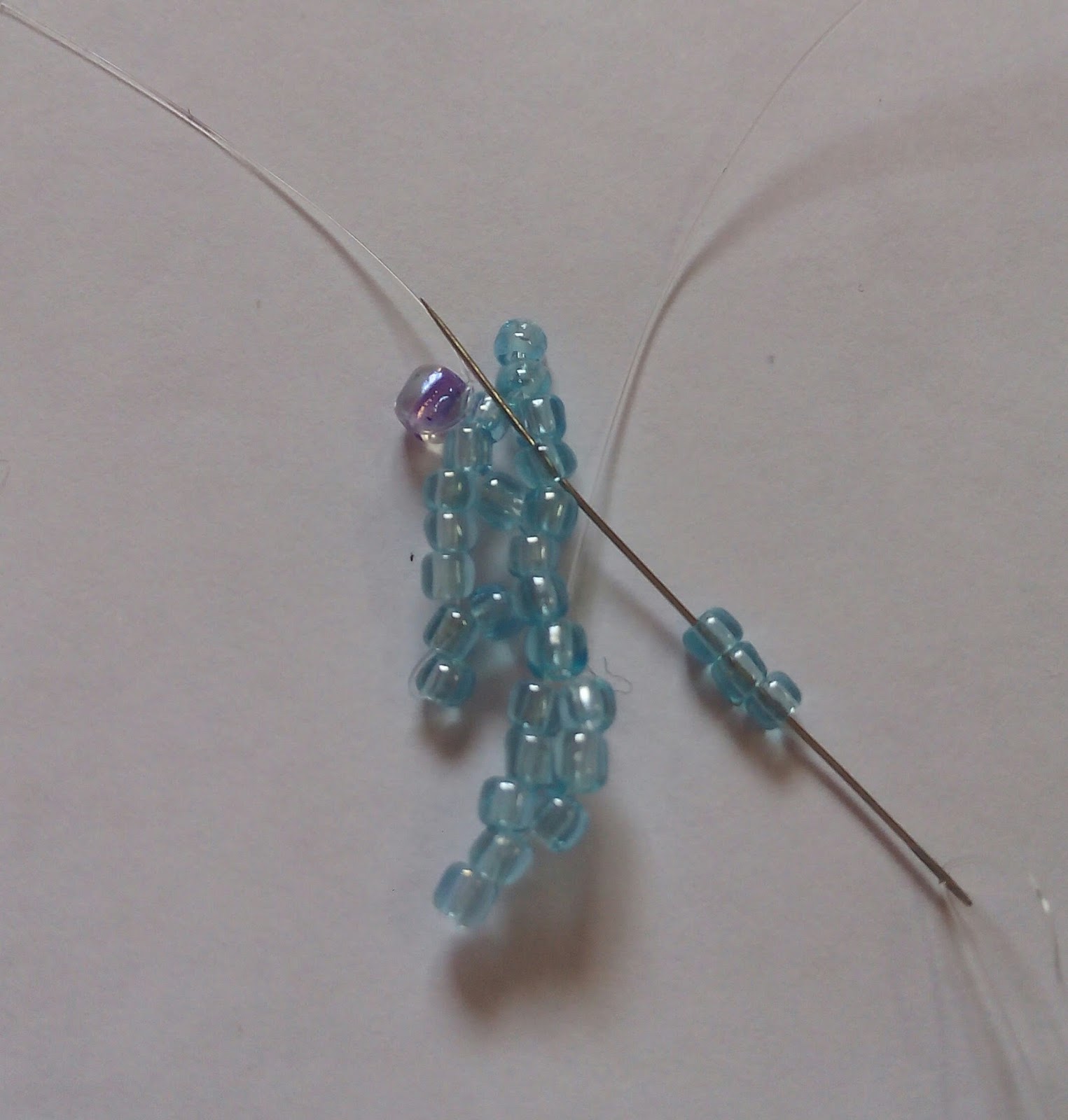 Beadination Beautiful beaded flower using the bead netting technique.