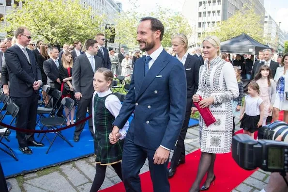 King Harald and Queen Sonja, Crown Prince Haakon and Crown Princess Mette Marit, Princess Ingrid Alexandra, Prince Sverre Magnus, Marius Borg Hoiby, Princess Astrid 