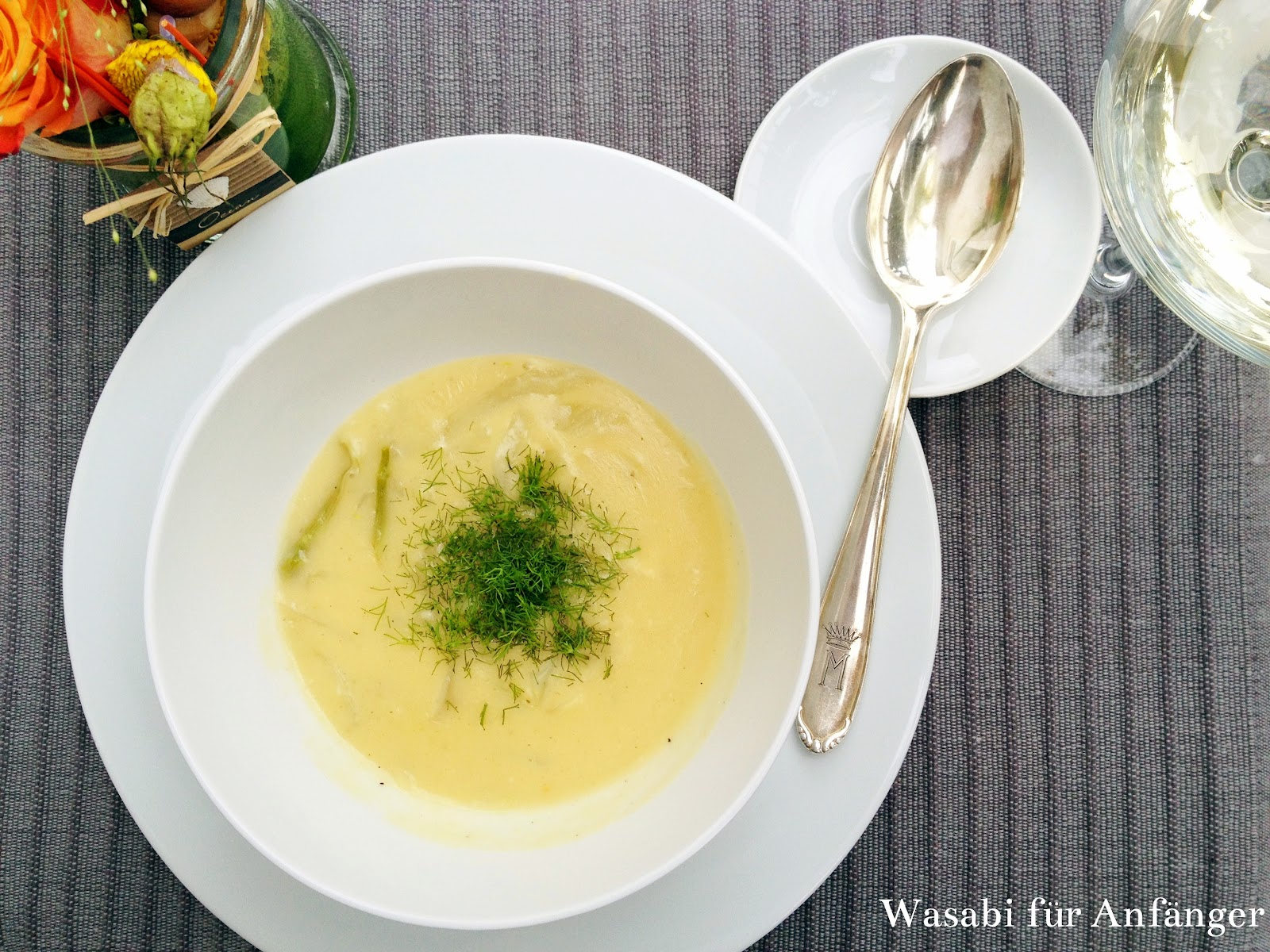 Wasabi für Anfänger: Fenchel-Käse-Suppe