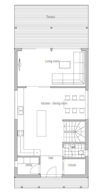 Low Building Home Plan