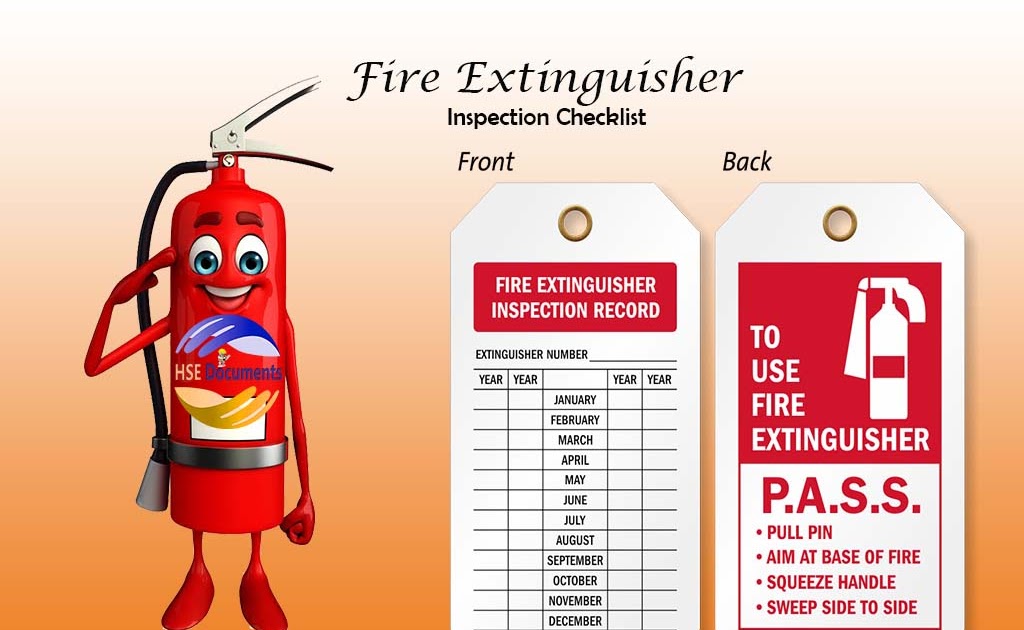 Fire Extinguisher Inspection Checklist HSE Documents