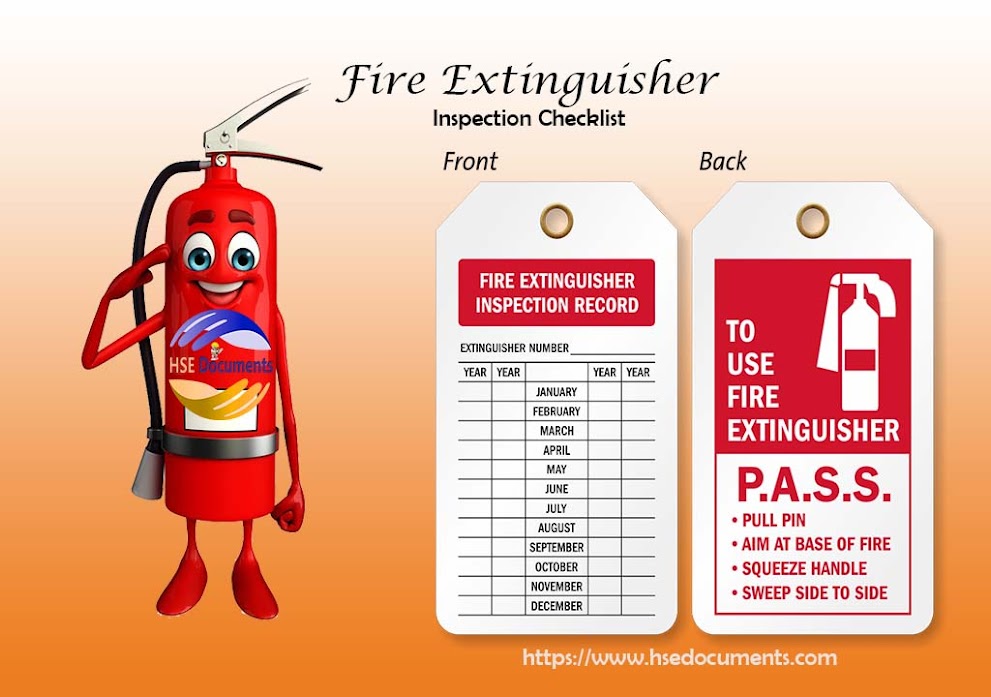 Fire Extinguisher Inspection Checklist 