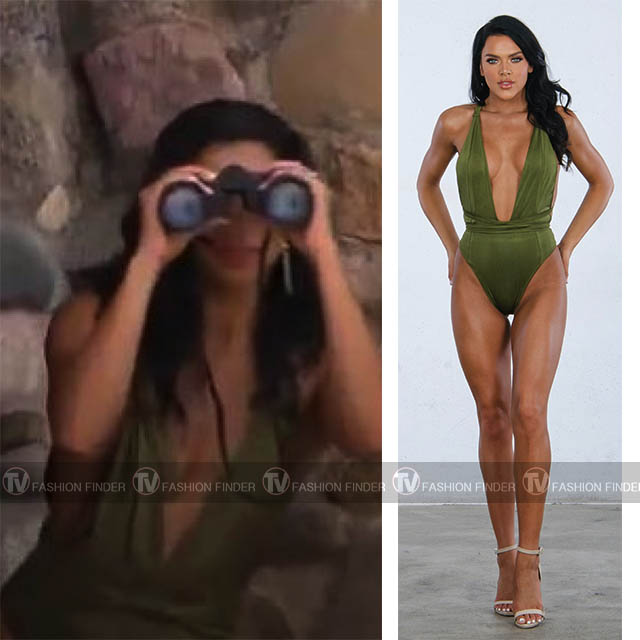 khaki swimsuit one piece
