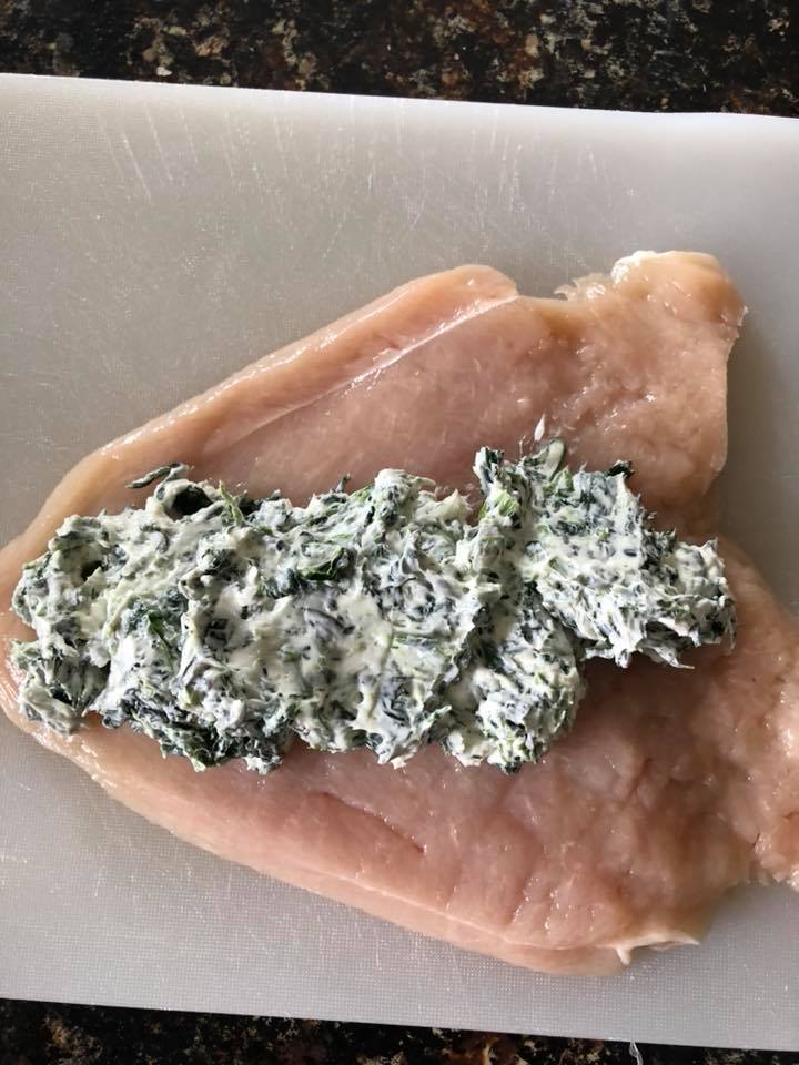Spinach & Cream Cheese Stuffed Chicken Keto & Whole 30