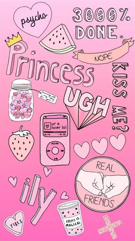 Princess Terkeren 29+ Wallpaper Hp Warna Pink Lucu