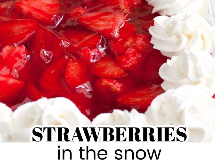 STRAWBERRIES IN THE SNOW 🍓 ️