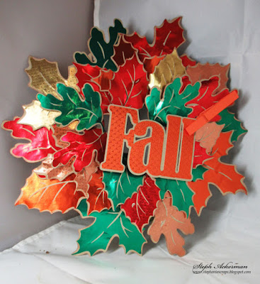 Autumn Wreath with Rinea Foiled Paper