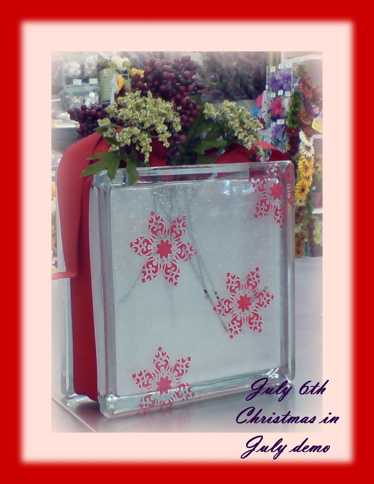 Roberta Teaches... How to Decorate a glass block