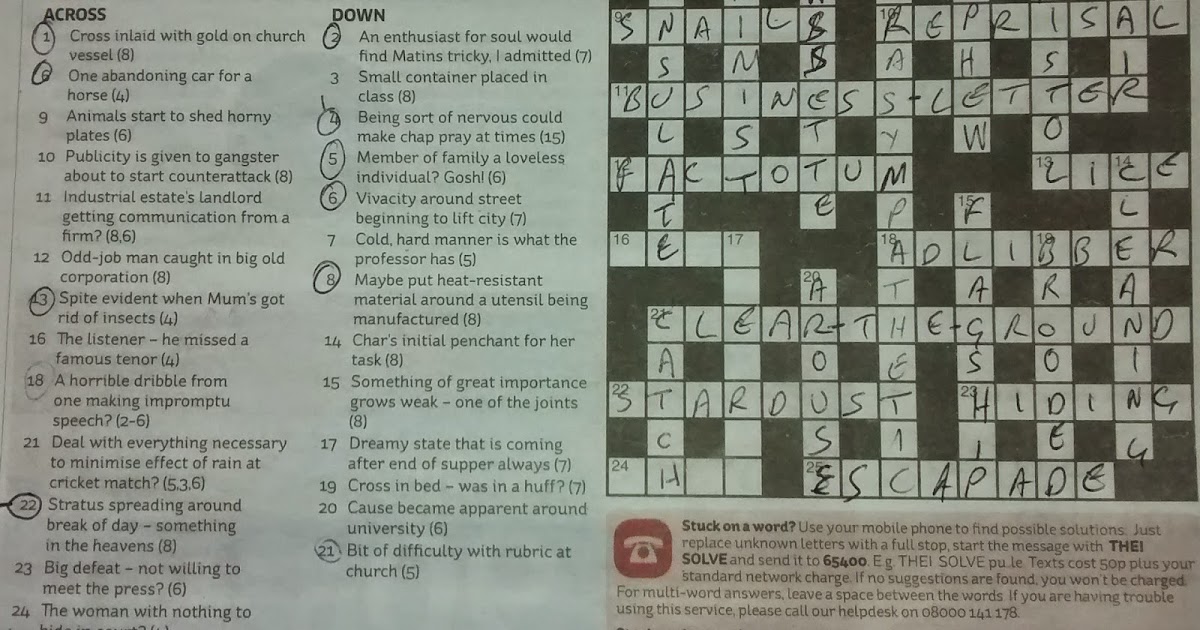 MPDB Tech Apps Solving Crosswords With CleverDic