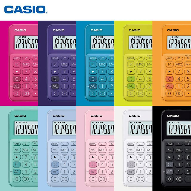 casio my style colorful calculator