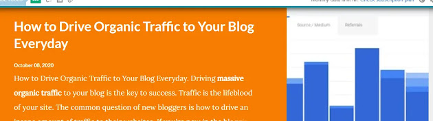 Bloggers solution to drive traffic on  their site