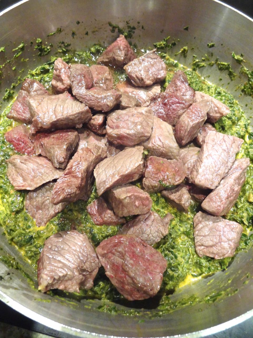 Scrumpdillyicious Indian Beef and Spinach Saagwala Curry