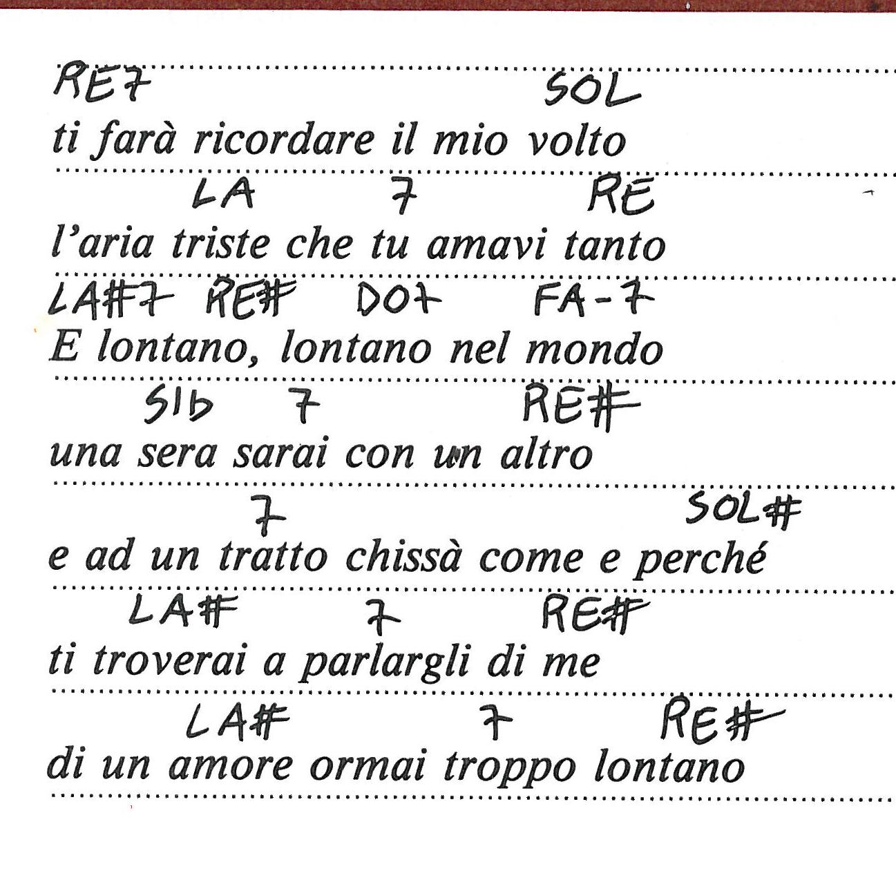 BODI SONČEK o3 LONTANO, LONTANO (Luigi