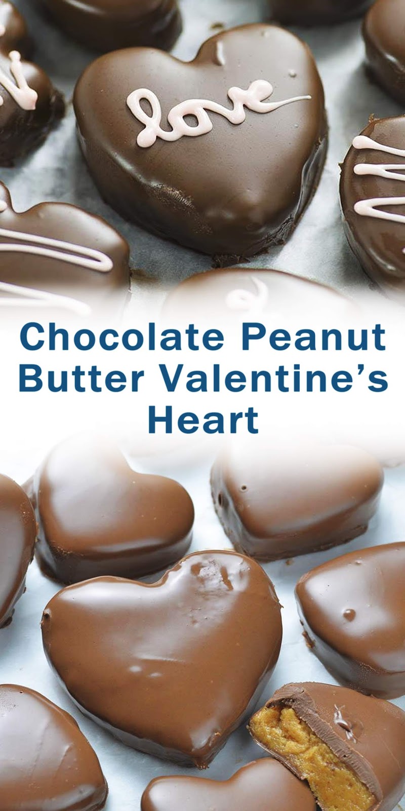 Chocolate Peanut Butter Valentine’s Heart