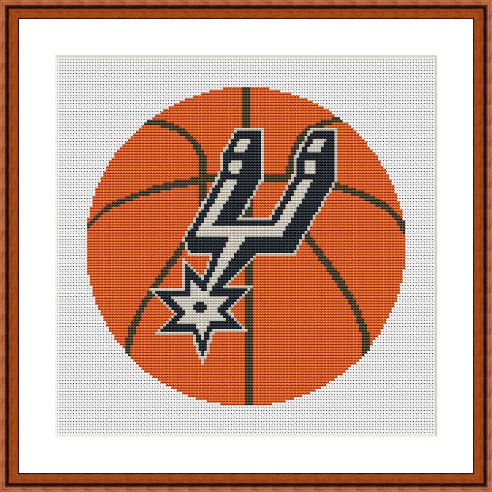Tango Stitch easy cross stitch designs San Antonio Spurs cross stitch