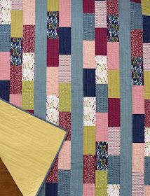 Simple Bricks free quilt pattern from Andy of A Bright Corner - a fat quarter pattern that's quick and easy!