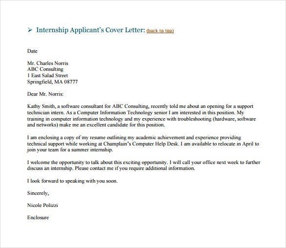 Email Letter Template ~ Resume Letter
