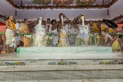 Abhisheka or Bathing Jagannath Baladeva Subhadra