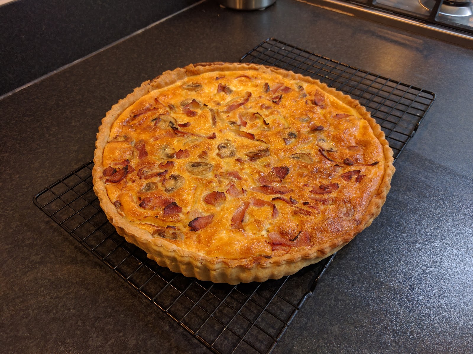 Bacon, Onion and Mushroom Quiche VeloBake