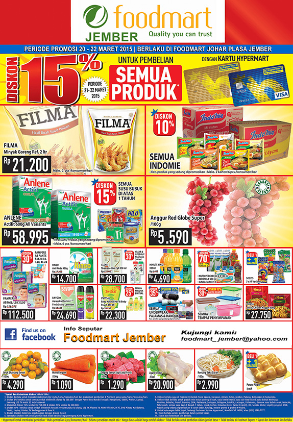 Promo 20 22 Maret 2015 Foodmart Jember KATALOG EVENT