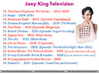 Joey King TV Shows List The Haunting Hour The Series-2013–2014, Nailed It 2021-Episode Travel Dos and Donuts