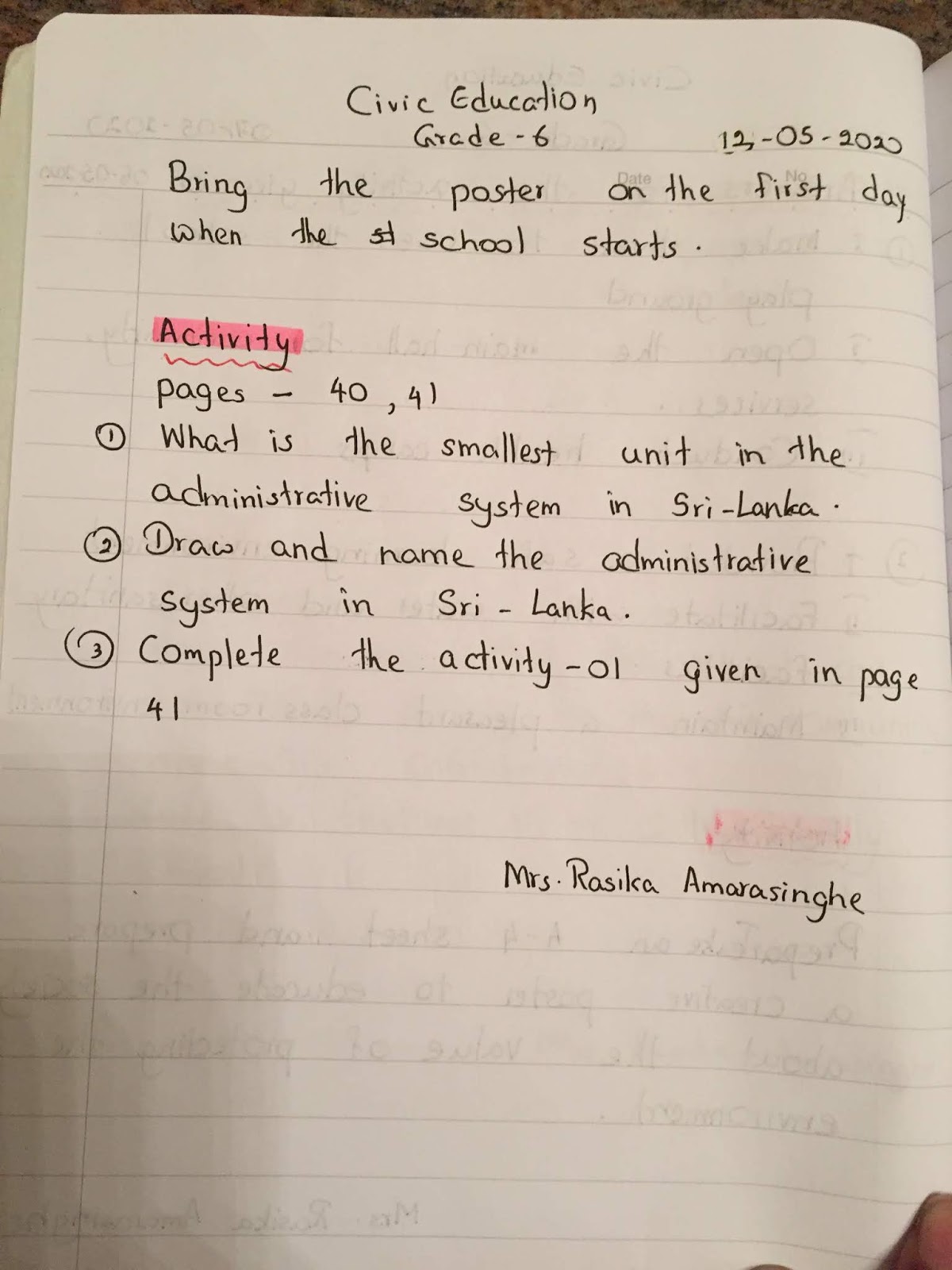 Grade 6Civic Education