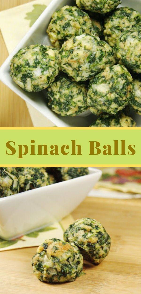 Spinach Balls cocktail drinks and foods recipes