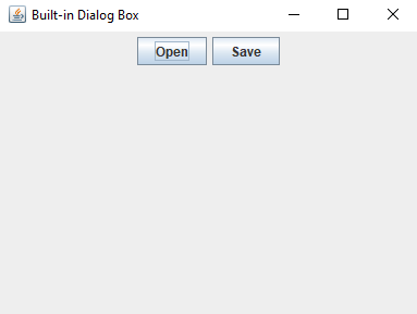 open and save dialog box