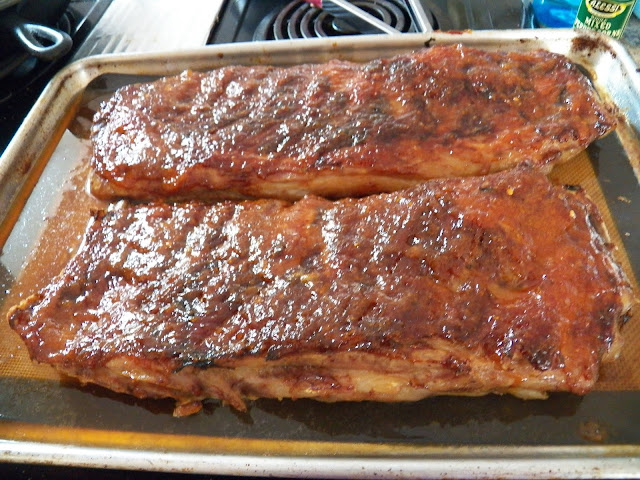 Mango Chutney Glazed Ribs