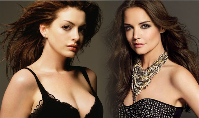 Anne Hathaway and Katie Holmes