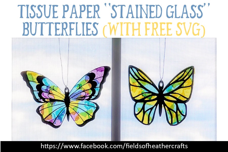 Tissue Paper Butterflies - Fun Paper Craft DIY
