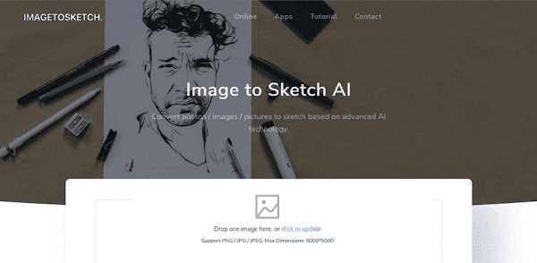 Image to Sketch 採用 AI 技術將圖片轉換為 11 種鉛筆素描畫