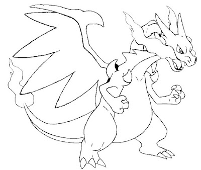 Charizard coloring page 3
