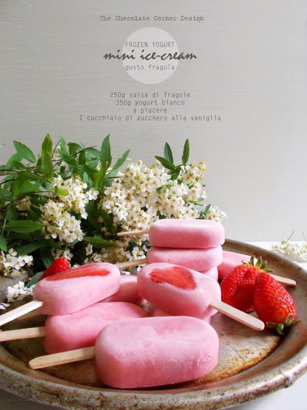 The Chocolate Corner Design: Frozen Yogurt Mini Ice-Cream gusto fragola