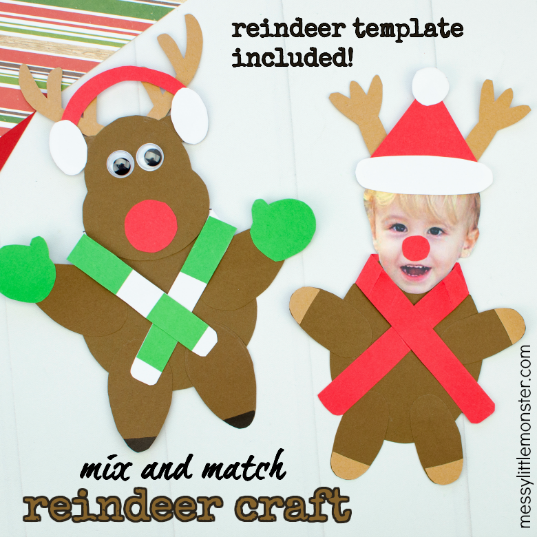 Final Copy Paper Reindeer Printable