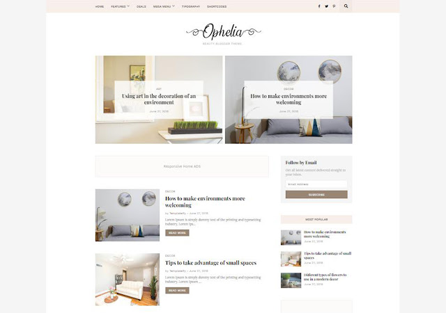 Ophelia Blogger Template For Beauty & Health Website Ophelia Blogger Template, Blogger Templates, Blogger Theme, Templates, Ophelia Beauty Blogger Template, Health Blogger Theme, Free Blogspot Template,