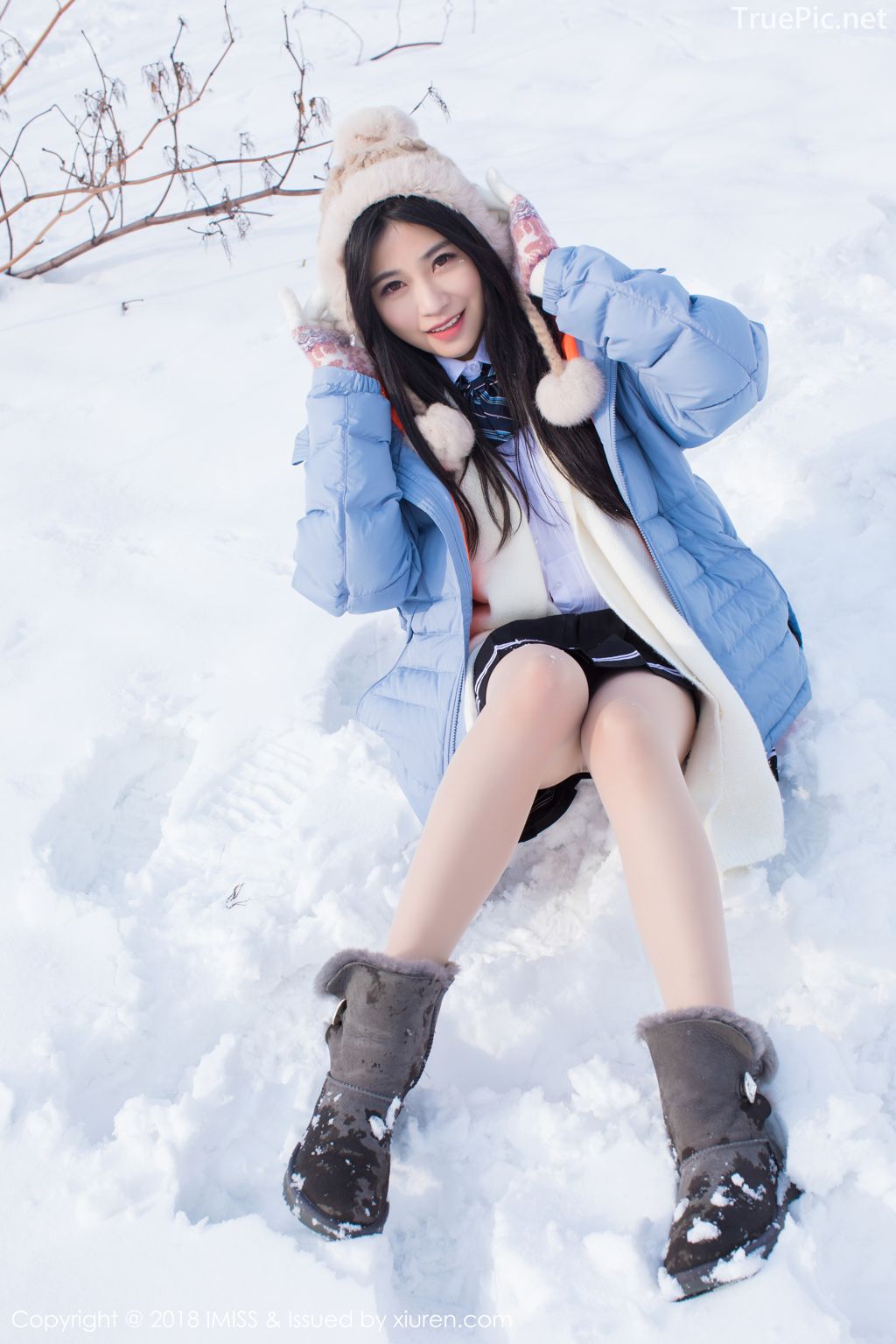 Image-IMISS-Vol.262-Sabrina model–Xu-Nuo-许诺-Sparkling-White-Snow-TruePic.net- Picture-12