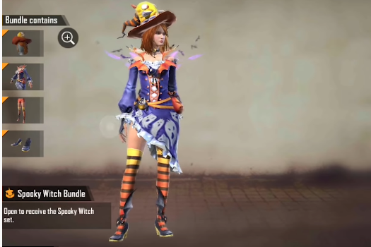 Event Mystery Shop SEA Halloween Spooky Witch Bundle Free Fire