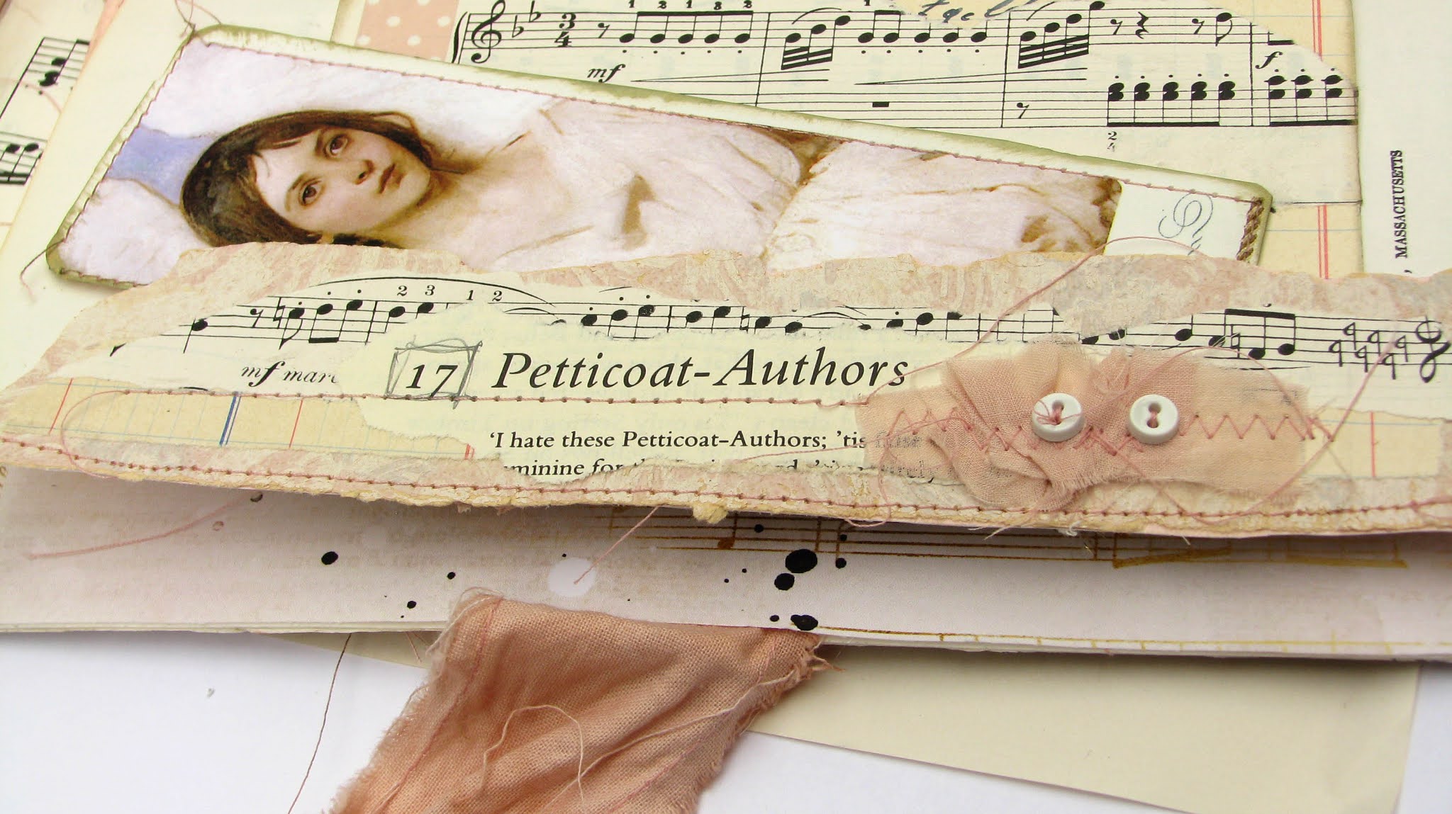 Scraps of Elegance Junk Journal Embellishments Using Words, Sentences