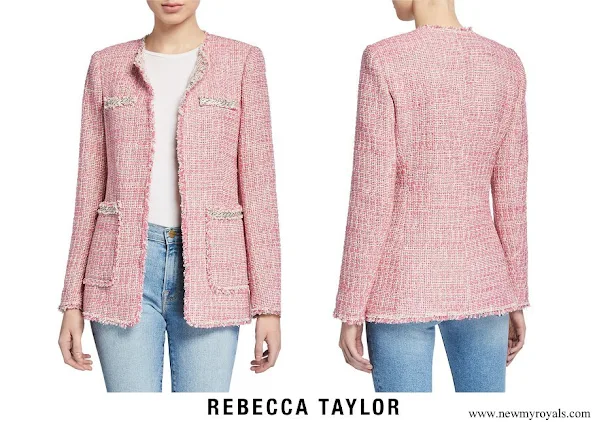 Princess Medeleine wore Rebecca Taylor Collarless Tweed Jacket