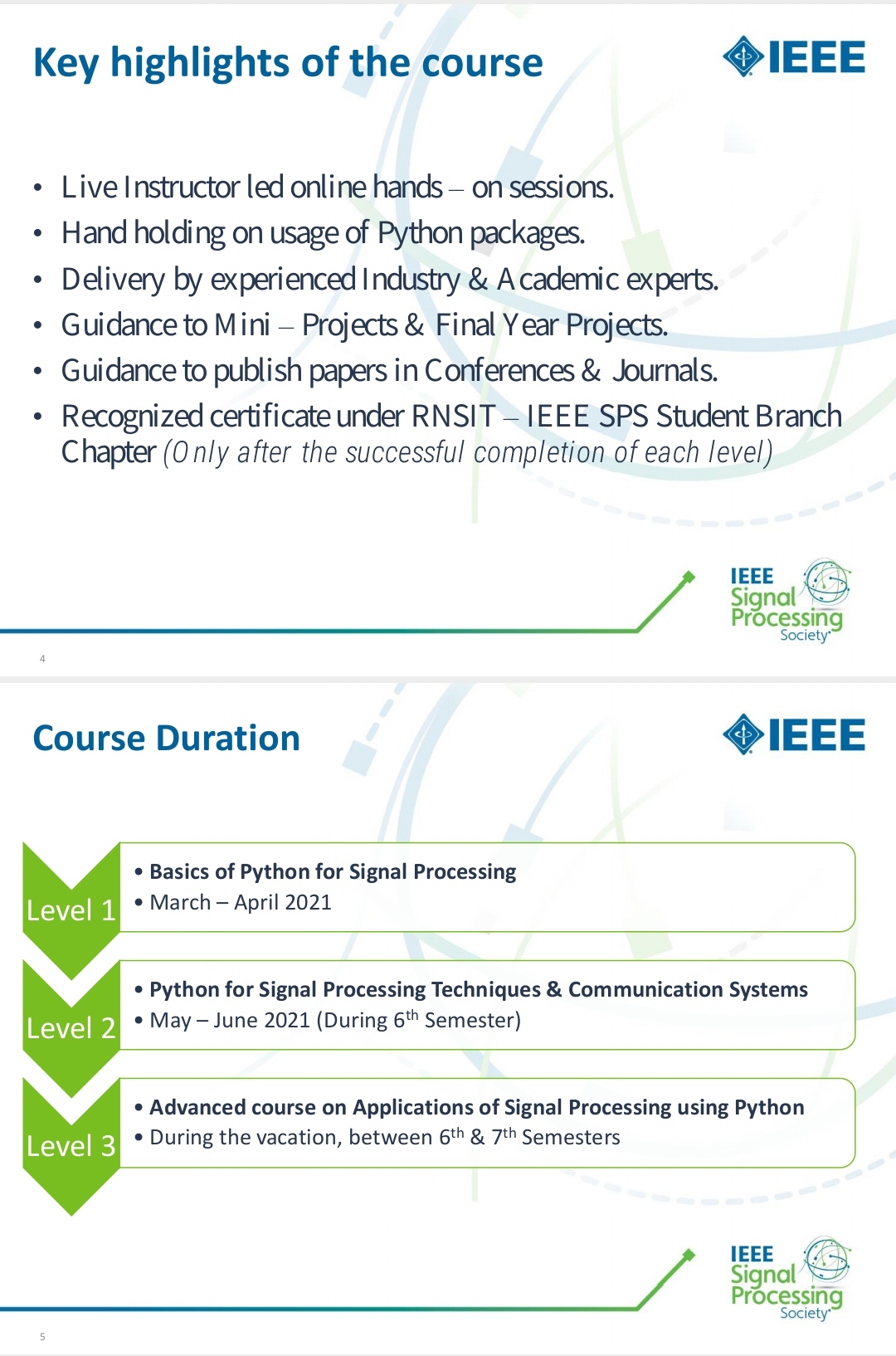 Center of excellence in Signal Processing Online Course on Signal