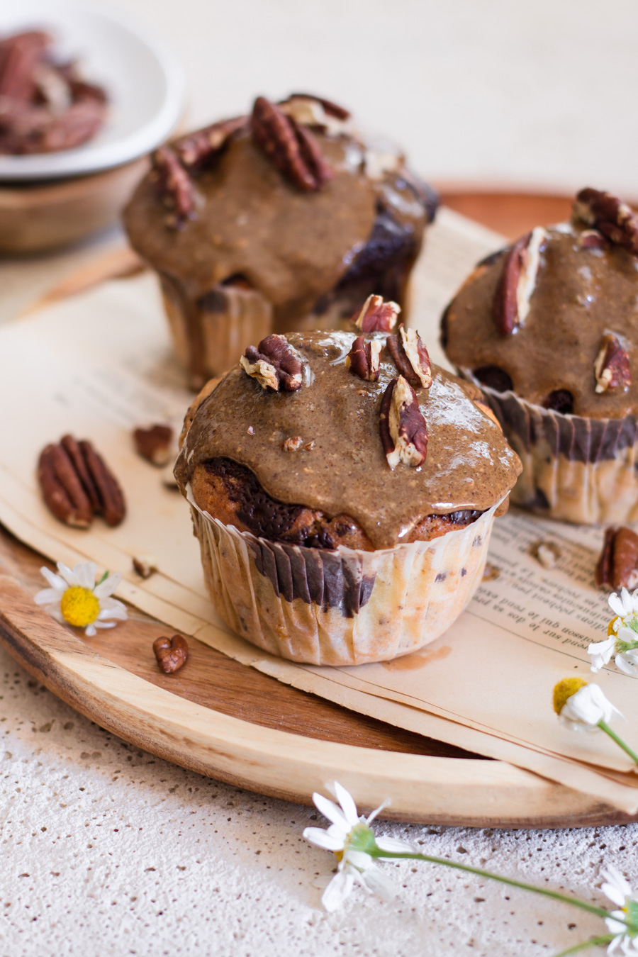 Chic, Chic, Chocolat Muffins au chocolat et noix de pécan