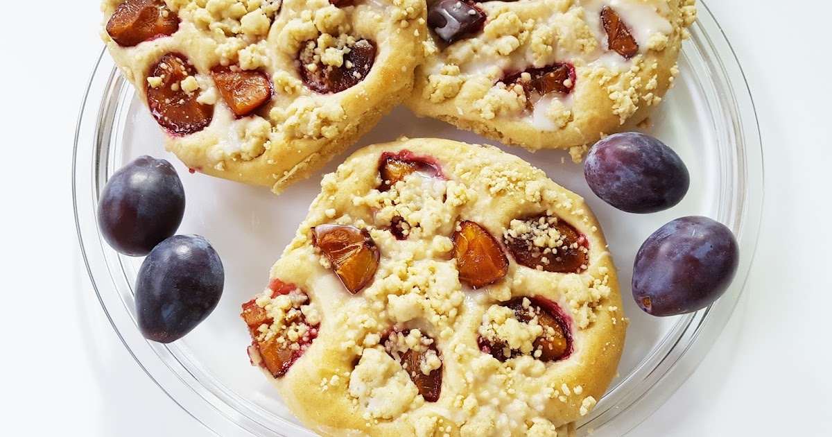 VEGAN - GO FOR IT: STREUSELSCHNECKEN MIT ZWETSCHGEN