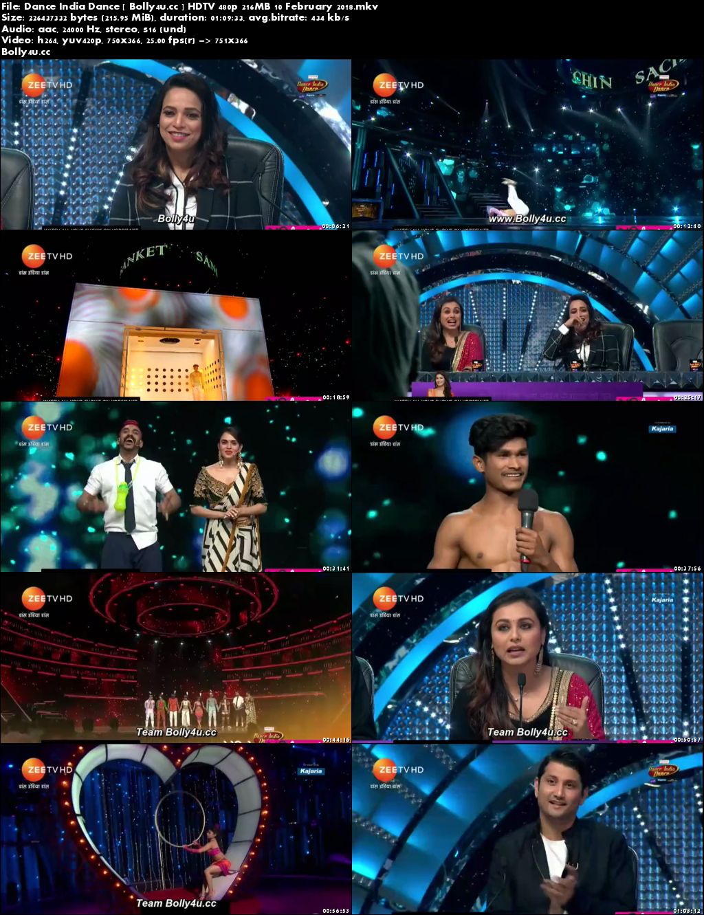 Dance India Dance HDTV 480p 200MB 10 February 2018 Download Dance India Dance HDTV 480p 200MB 10 February 2018 Download