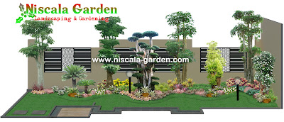 Desain Taman Tropis Modern