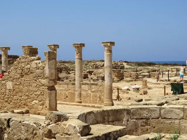 Cyprus Road Trip Itinerary: Columns at Paphos Archaeological Park