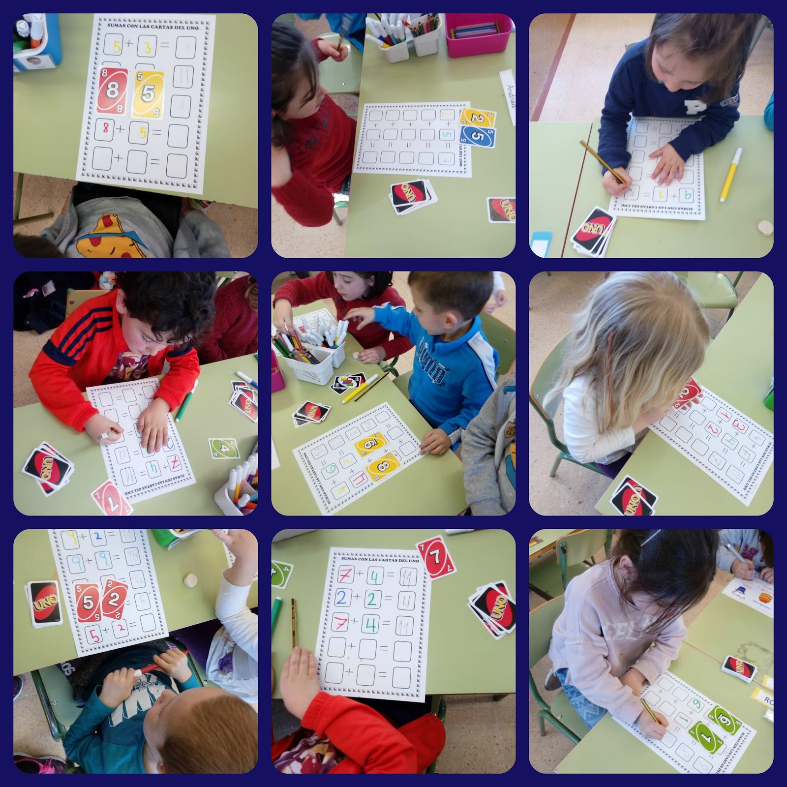 cuantas cartas de cada una tiene el uno