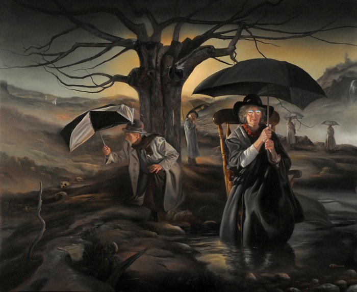 Картины с посланием. David Bower David Bower