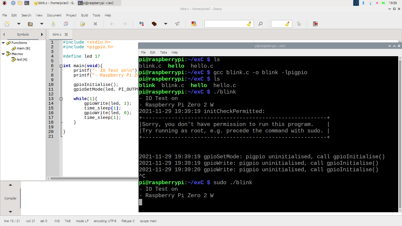 Hello Raspberry Pi: Simple exercise to control GPIO on Raspberry Pi, C ...