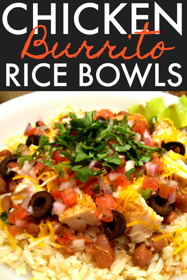 South Your Mouth Chicken Burrito Rice Bowls